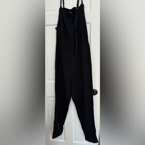 Osklen Black Jumpsuit, 100% gauze cotton